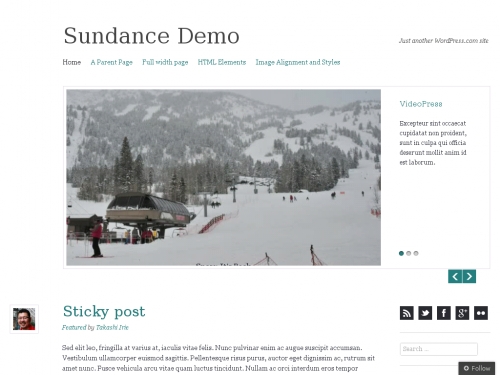 WordPress無料テーマ:Sundance